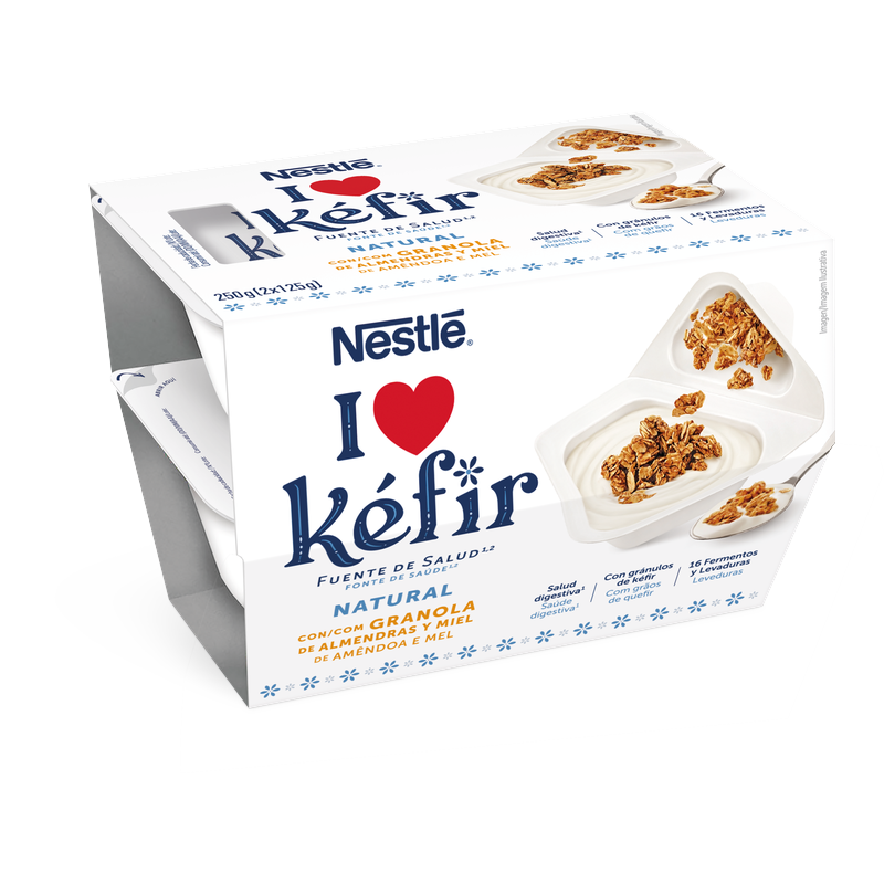 Natural con Granola de Almendra y Miel 2x125g